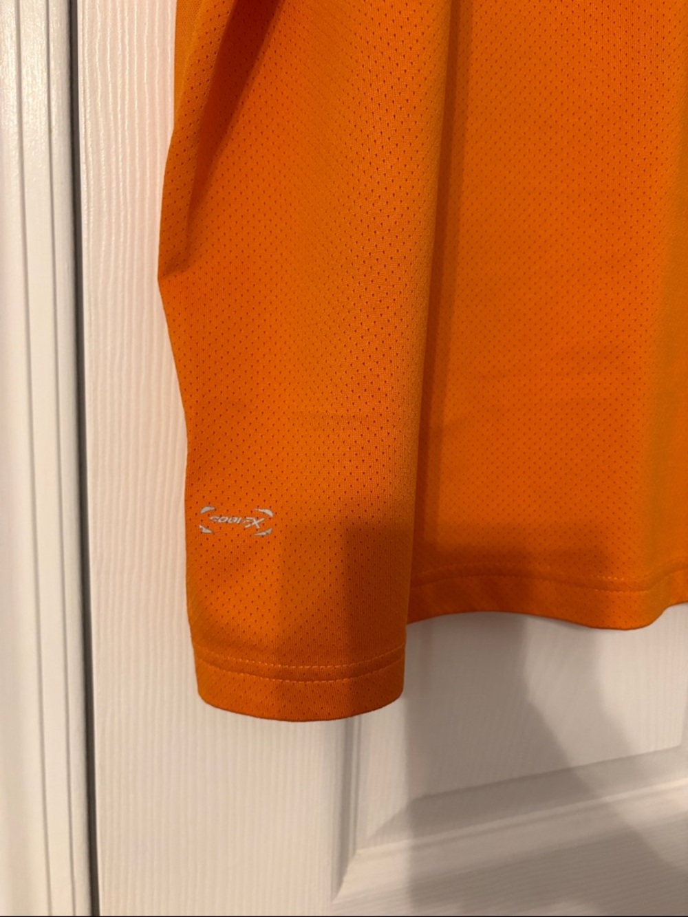 Izod Men's Orange Polo with Navy Shoulder Accents XXL - Picture 7 of 7
